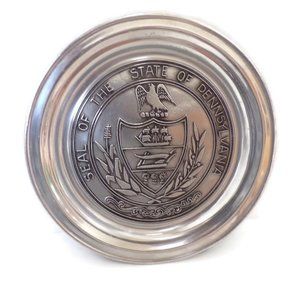 Seal Of The State Of Pennsylvania Wilton Pewter Plate ESC2655